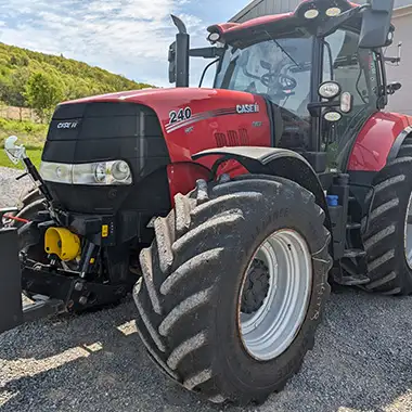 Case IH 240 Puma tractor with block weight