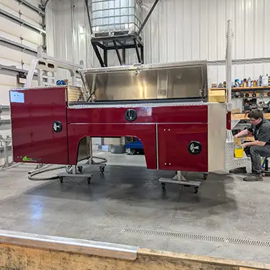 Fabricaton of custom-built truck body